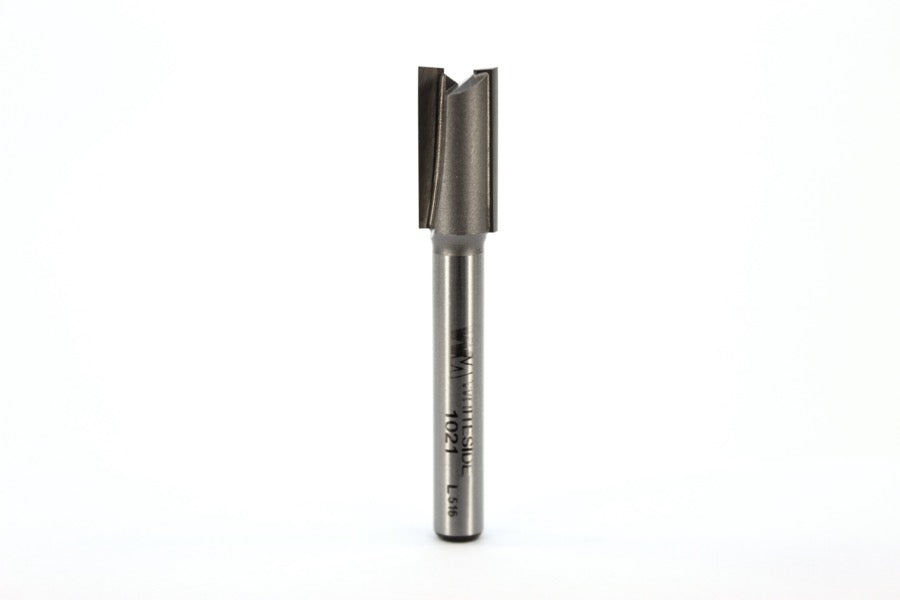 Whiteside 1021 Straight Router Bit 3/8" Cutting Diameter 3/4" Cut Length 1/4" Shank 2 Flute