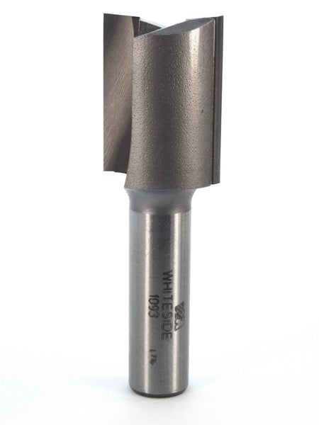 Whiteside 1093 Straight Router Bit 1" Cutting Diameter 1-1/4" Cut Length 1/2" Shank 2 Flute
