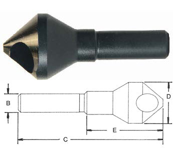 Norseman 82 Degree Pilotless Countersink #10 Screw