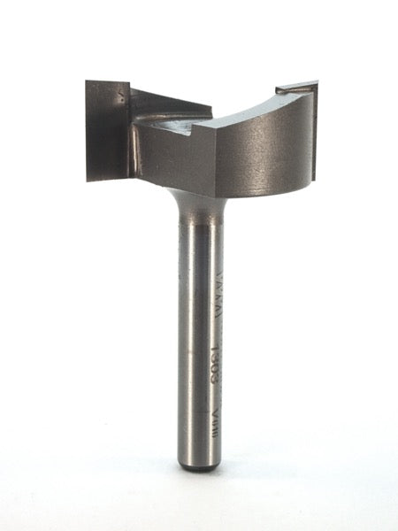 Whiteside 1303 Mortise Router Bit 1-1/4" Cutting Diameter 1/2" Cut Length 1/4" Shank 2 Flute