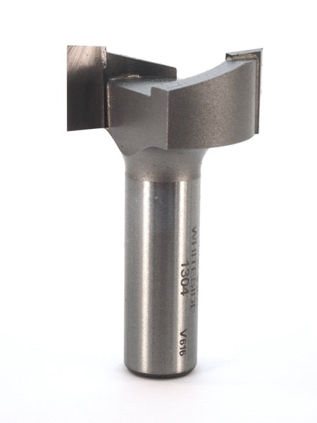 Whiteside 1304 Mortise Router Bit 1-1/4" Cutting Diameter 1/2" Cut Length 1/2" Shank 2 Flute