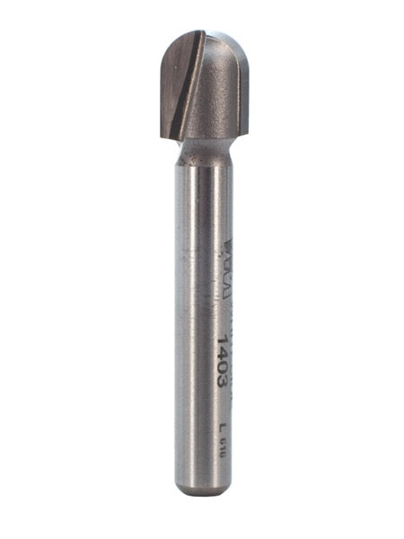 Whiteside 1403 Round Nose Router Bit 3/16" Radius 3/8" Cutting Diameter 1/2" Cut Length 1/4" Shank 2 Flute