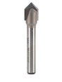 Whiteside 1501 V-Groove Router 90 Degree 3/8" Cutting Diameter 3/16" Point Length 1/4" Shank 2 Flute