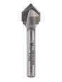 Whiteside 1502 V-Groove Router Bit 90 Degree 1/2" Cutting Diameter 1/4" Point Length 1/4" Shank 2 Flute