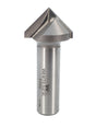 Whiteside 1506 V-Groove Router Bit 90 Degree 1" Cutting Diameter 1/2" Point Length 1/2" Shank 2 Flute