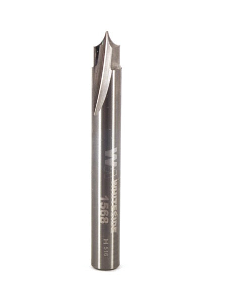Whiteside 1568 Point Cutting Roundover Router Bit Solid Carbide 1/8" Radius 1/4" Cutting Diameter 1/4" Cut Length 1/4" Shank 2 Flute