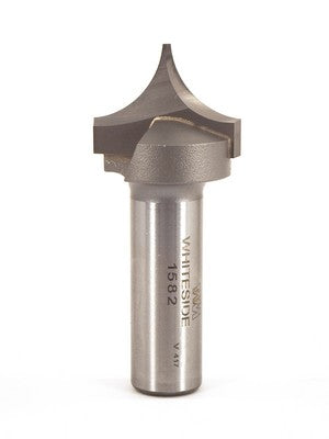 Whiteside 1582 Point Cutting Roundover Router Bit 1/2" Radius 1" Cutting Diameter 1/2" Cut Length 1/2" Shank 2 Flute