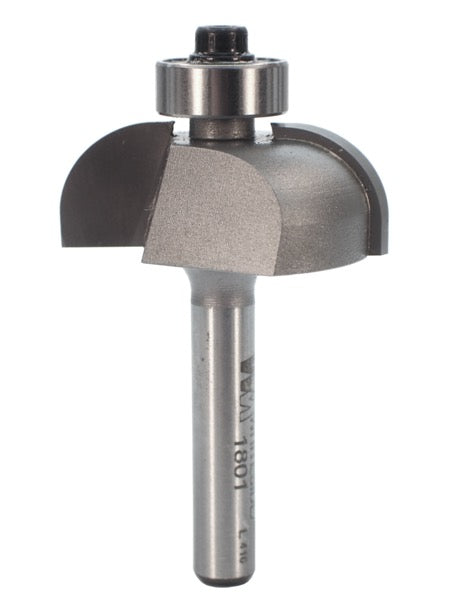 Whiteside 1801 Cove Router Bit 3/8" Radius 1-1/4" Large Diameter 1/2" Cut Length 1/4" Shank 2 Flute