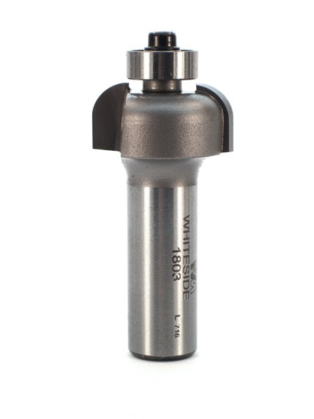 Whiteside 1803 Cove Router Bit 1/4" Radius 1" Large Diameter 1/2" Cut Length 1/2" Shank 2 Flute
