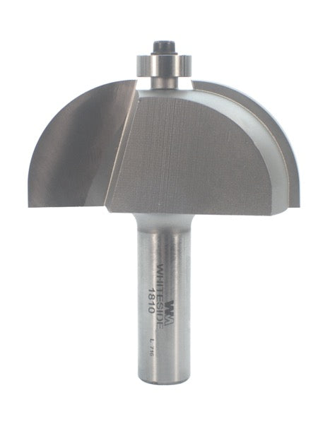 Whiteside 1810 Cove Router Bit 1" Radius 2-1/2" Large Diameter 1" Cut Length 1/2" Shank 2 Flute