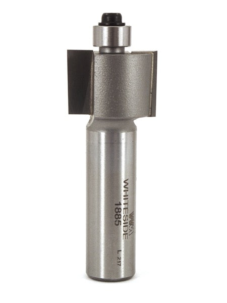 Whiteside 1885 Standard Rabbeting Router Bit 7/8" Large Diameter 1/4" Cutting Depth 1/2" Cut Length 1/2" Shank 2 Flute