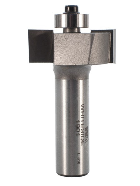 Whiteside 1901 Standard Rabbeting Router Bit 1-1/4" Large Diameter 3/8" Cutting Diameter 1/2" Cut Length 1/2" Shank 2 Flute
