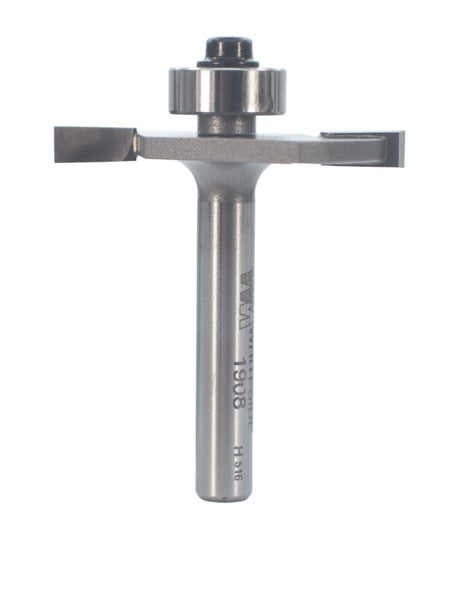 Whiteside 1908 Rabbeting, Biscuit Joining & Slotting Router Bit 1-1/2" Large Diameter 1/2" Cutting Depth 5/32" Cut Length 1/4" Shank 2 Flute