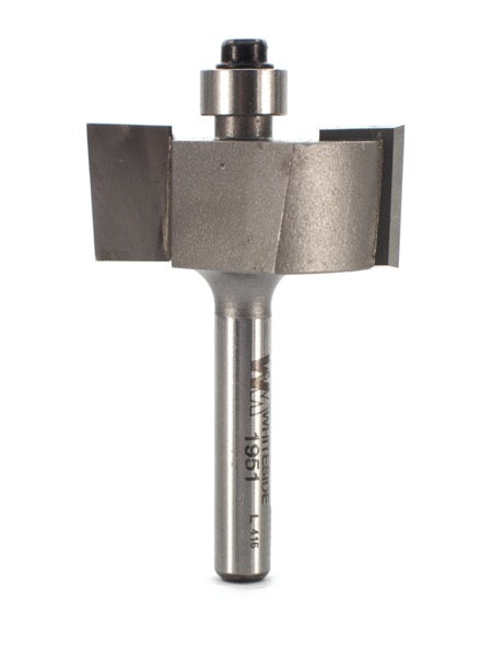 Whiteside 1951 Rabbet Router Bit 1-1/4" Large Diameter 1/2" Cut Length 1/2" Cutting Diameter 2 Flute 1/4" Shank