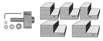 Whiteside 1960 Deep Multi Rabbet Router Bit Set 1/2" Shank