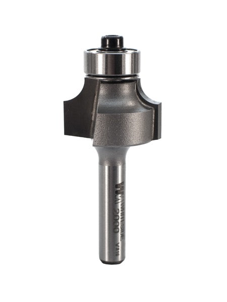 Whiteside 2000 Roundover Router Bit 3/16" Radius 7/8" Large Diameter 1/2" Cut Length 1/4" Shank 2 Flute