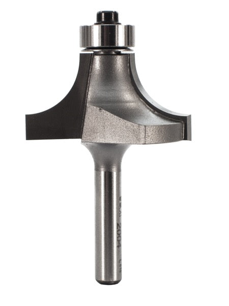Whiteside 2004 Roundover Router Bit 1/2" Radius 1-1/2" Large Diameter 3/4" Cut Length 1/4" Shank 2 Flute