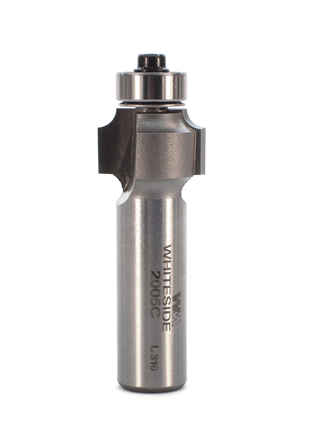 Whiteside 2005C Roundover Router Bit 1/8" Radius 3/4" Large Diameter 1/2" Cut Length 1/2" Shank 2 Flute