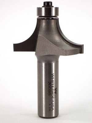 Whiteside 2009B Roundover Router Bit 9/16" Radius 1-5/8" Large Diameter 3/4" Cut Length 1/2" Shank 2 Flute