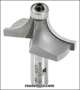 Whiteside 2010 Roundover Router Bit 3/4" Radius 2" Large Diameter 1" Cut Length 1/2" Shank 2 Flute