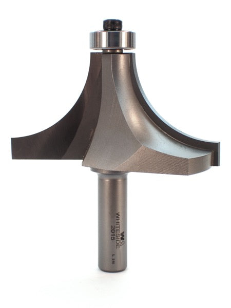 Whiteside 2015 Roundover Router Bit 1-3/8" Radius 3-1/2" Large Diameter 1-3/4" Cut Length 1/2" Shank 2 Flute