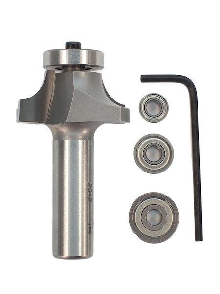 Whiteside 2042B Multi-Beading Router Bit Set 3/8" Radius 1-1/2" Large Diameter 5/8" Cut Length 1/2" Shank 2 Flute