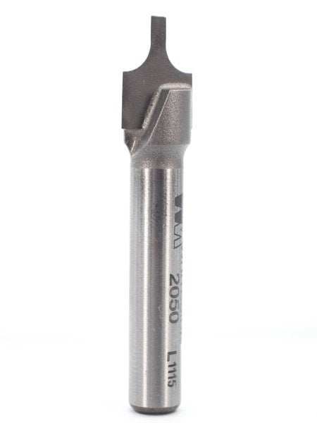 Whiteside 2050 Point Plunge Roundover Router Bit 1/8" Radius 3/8" Large Diameter 1/8" Small Diameter 1/4" Shank 2 Flute