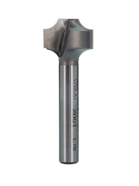 Whiteside 2051 Point Plunge Roundover Router Bit 3/16" Radius 5/8" Large Diameter 1/4" Small Diameter 1/4" Shank 2 Flute