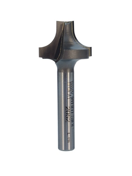 Whiteside 2052 Point Plunge Roundover Router Bit 1/4" Radius 3/4" Large Diameter 1/4" Small Diameter 1/4" Shank 2 Flute