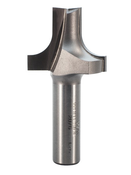 Whiteside 2076 Roundover & Edge Trim Router Bit w/ Plunge Point 3/8" Radius 1-3/8" Large Diameter 1/2" Small Diameter 1/2" Shank 2 Flute