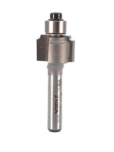 Whiteside 2100A Beading Router Bit w/Ball Bearing 1/16" Radius 5/8" Large Diameter 1/2" Cut Length 1/4" Shank 2 Flute