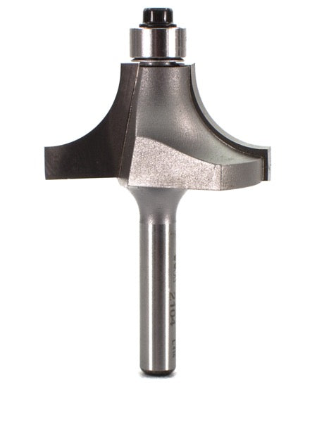 Whiteside 2104 Beading Router Bit w/Ball Bearing 1/2" Radius 1-1/2" Large Diameter 3/4" Cut Length 1/4" Shank 2 Flute