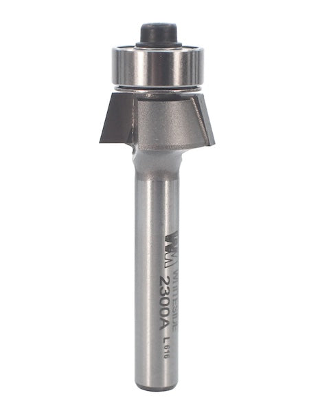 Whiteside 2300A Edge Bevel Router Bit 15 Degree 1/4" Cut Length 1/4" Cut Height 1/4" Shank 2 Flute