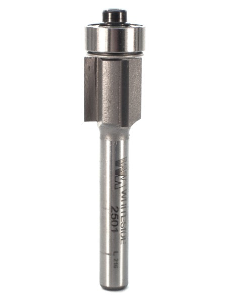 Whiteside 2501 Flush Trim Router Bit 1/2" Cutting Diameter 1/2" Cut Length 1/4" Shank 3 Flute