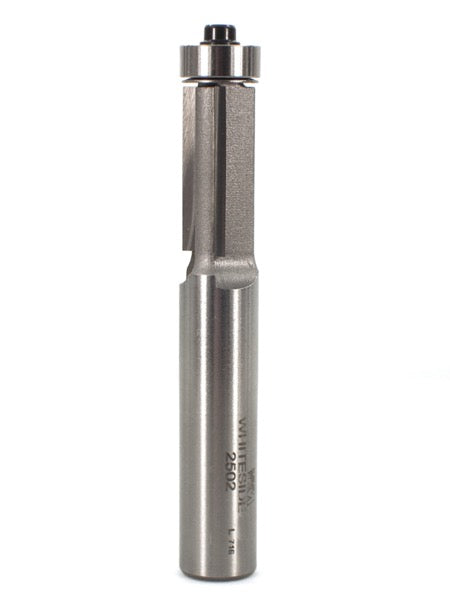 Whiteside 2502 Flush Trim Router Bit 1/2" Cutting Diameter 1" Cut Length 1/2" Shank 3 Flute