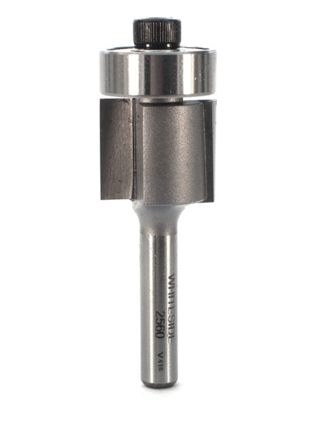 Whiteside 2560 Downshear Flush Trim Router Bit 3/4" Cutting Diameter 5/8" Cut Length 1/4" Shank 2 Flute