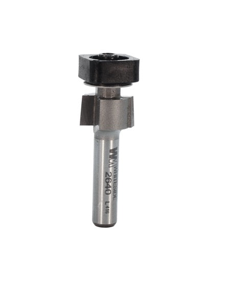 Whiteside 2640 Laminate Trim Router Bit w/Square Bearing 1/2" Cutting Diameter 1/4" Cut Length 1/4" Shank