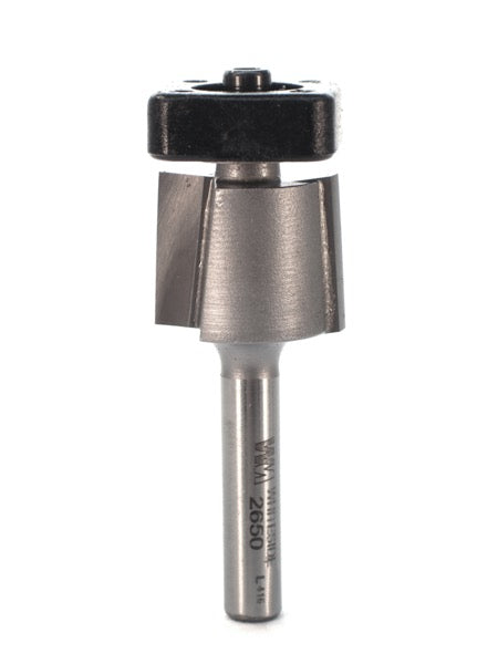 Whiteside 2650 Laminate Trim Router Bit w/Square Bearing 3/4" Cutting Diameter 5/8" Cut Length 1/4" Shank