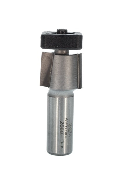 Whiteside 2660 Laminate Trim Router Bit w/Square Bearing 3/4" Cutting Diameter 5/8" Cut Length 1/2" Shank