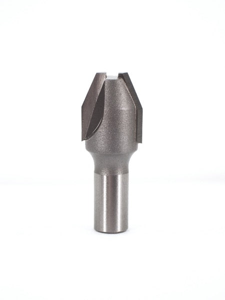 Whiteside 2800 Combination Flute or Bevel Laminate Trim Router Bit 7/16" Cutting Diameter 22-1/2" Degree 1/2" Cut Length 1/4" Shank 2 Flute