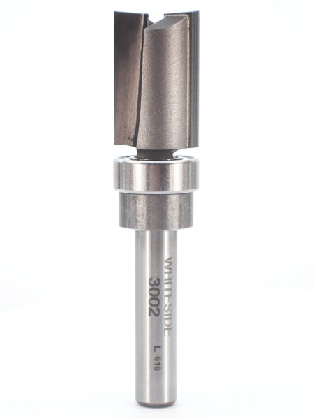 Whiteside 3002 Template Pattern Router Bit 1/2" Cutting Diameter 3/4" Cut Length 1/4" Shank 2 Flute