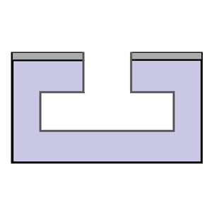 Whiteside 3070 T-Slot Cutter Router Bit 1-1/1"6" Large Diameter 5/16" Slot Cut Length 1/2" Straight Cut Length 1/2" Shank 2 Flute