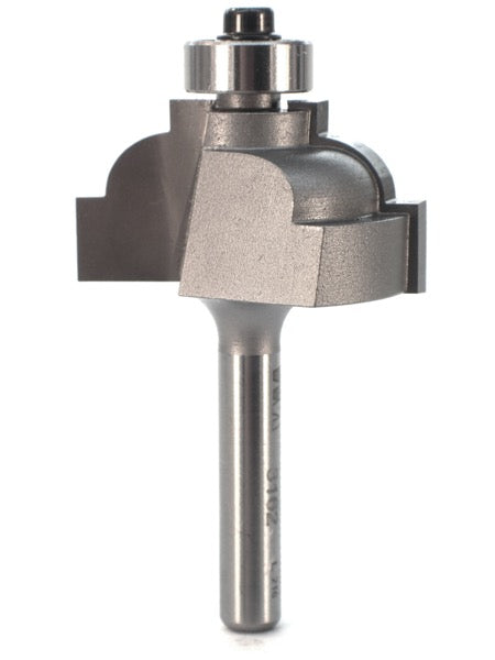Whiteside 3162 Classical Cove Router Bit 1/4" Radius 1-3/8" Large Diameter 3/4" Cut Length 1/4" Shank 2 Flute