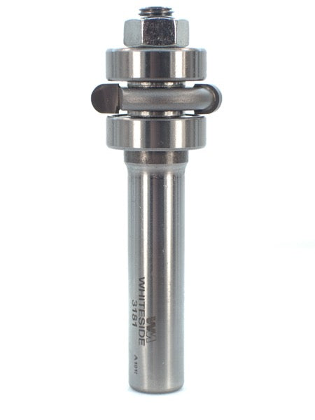 Whiteside 3181 Radius Flute Cutter 1/8" Radius 1-1/8" Large Diameter 1/4" Cut Length 1/2" Shank 2 Flute