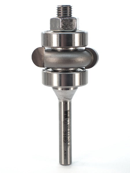 Whiteside 3182 Radius Flute Cutter 3/16" Radius 1-1/4" Large Diameter 3/8" Cut Length 1/4" Shank 2 Flute
