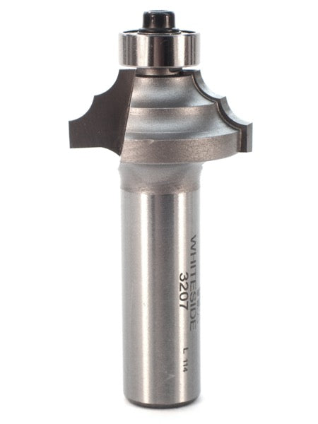 Whiteside 3207 Double Round Router Bit 5/32" Radius 1-1/8" Large Diameter 1/2" Cutting Diameter 1/2" Shank 2 Flute
