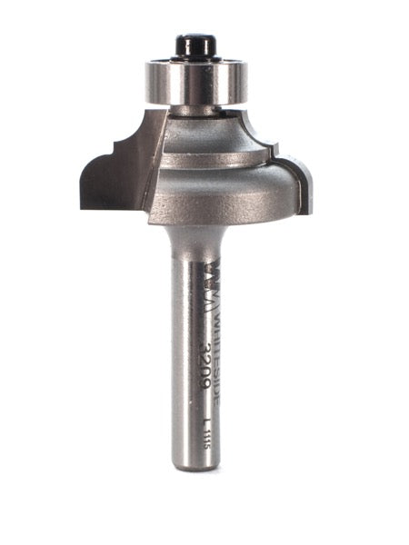 Whiteside 3209 Cove & Bead Router Bit 5/32" Radius 1-1/8" Large Diameter 1/2" Cut Length 1/4" Shank 2 Flute