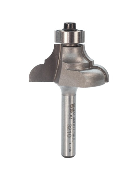 Whiteside 3210 Cove & Bead Router Bit 1/4" Radius 1-5/16" Large Diameter 5/8" Cut Length 1/4" Shank 2 Flute