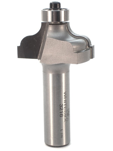 Whiteside 3216 Ogee Fillet Router Bit 3/16" Radius 1-3/8" Large Diameter 5/8" Cut Length 1/2" Shank 2 Flute