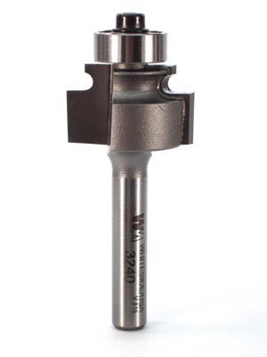Whiteside 3240 Edge Beading Router Bit 1/8" Bead Diameter 9/16" Cut Length 1/4" Shank 2 Flute